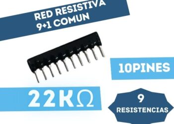 RED RESISTIVA (9+1) PINES (9RESISTENCIAS + 1COMUN) 22K