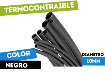TERMO10 TERMOCONTRAIBLE 10mm X METRO NEGRO