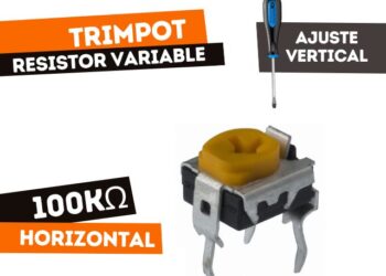 TRIMPOT CARBON HORIZONTAL 100K (OPEN FRAME)