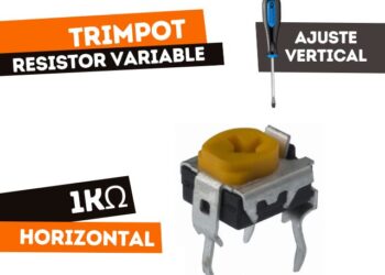 TRIMPOT CARBON HORIZONTAL 1K (OPEN FRAME)