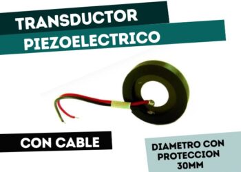 UP1625 TRANSDUCTOR PIEZOELECTRICO ULTRASONICO CON CABLES