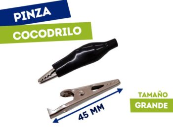 PINZA COCODRILO GRANDE NEGRO (45mm)