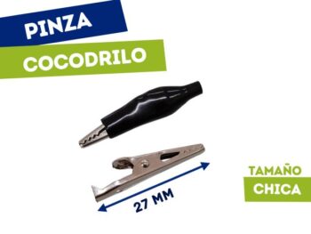 PINZA COCODRILO CHICO NEGRO (27mm)
