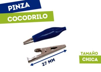 PINZA COCODRILO CHICO AZUL (27mm)