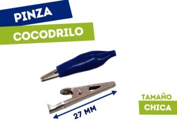PINZA COCODRILO CHICO AZUL (27mm)