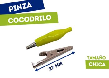 PINZA COCODRILO CHICO AMARILLO (27mm)