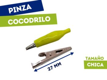 PINZA COCODRILO CHICO AMARILLO (27mm)