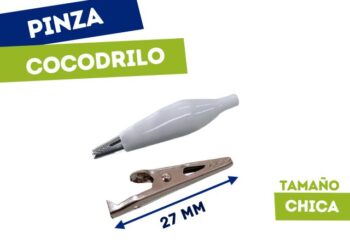 PINZA COCODRILO CHICO BLANCO (27mm)