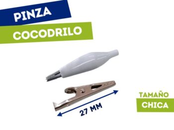 PINZA COCODRILO CHICO BLANCO (27mm)