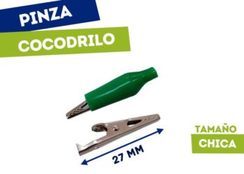 PINZA COCODRILO CHICO VERDE (27mm)