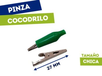 PINZA COCODRILO CHICO VERDE (27mm)