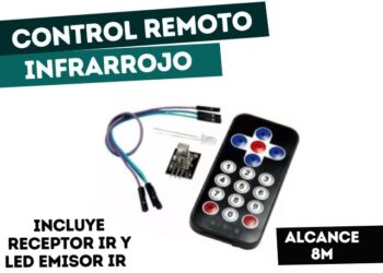 CONTROL REMOTO INFRAROJO + RECEPTOR **