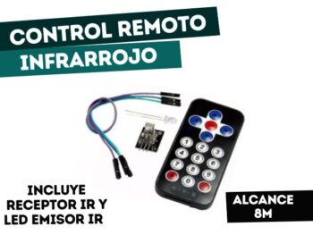 CONTROL REMOTO INFRAROJO + RECEPTOR **