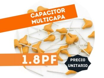CAPACITOR MULTICAPA 1.8PF NP0 +/-5% 50V P=2.54
