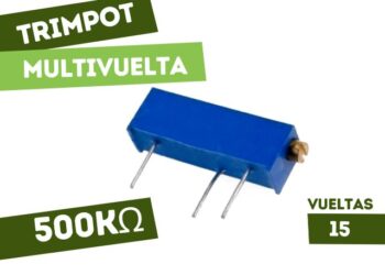 TRIMPOT DE CERMET 500K 15 VUELTAS