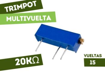 TRIMPOT DE CERMET 20K 15 VUELTAS