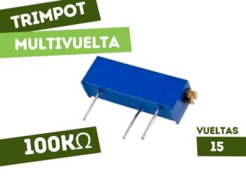 TRIMPOT DE CERMET 100K 15 VUELTAS