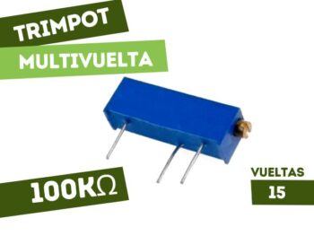 TRIMPOT DE CERMET 100K 15 VUELTAS