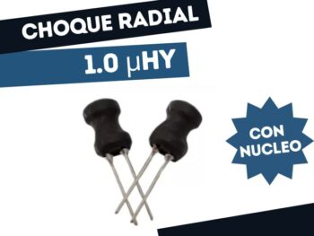 CHOQUE RADIAL CON NUCLEO 1.0 uHy, 10% DCR=0.10e (7x10mm)