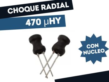 CHOQUE RADIAL CON NUCLEO 470 uHy, 10% DCR=3.00e (7x10mm)
