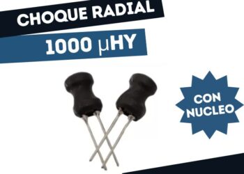 CHOQUE RADIAL CON NUCLEO 1000 uHy, 10% DCR=8.00e (7x10mm)