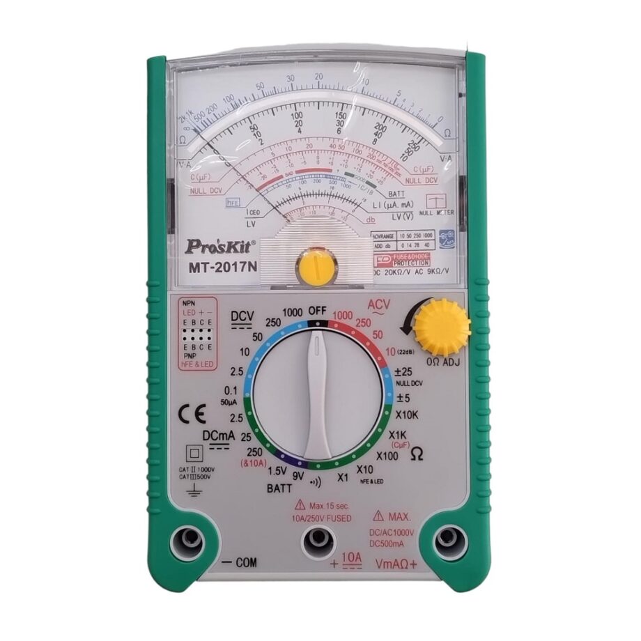 MULTIMETRO ANALOGICO PROSKIT MODELO MT-2017
