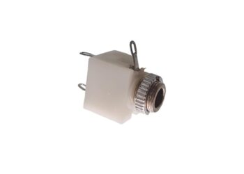CONECTOR JACK 3.5mm MONO P/CHASIS CON CORTE PLASTICO