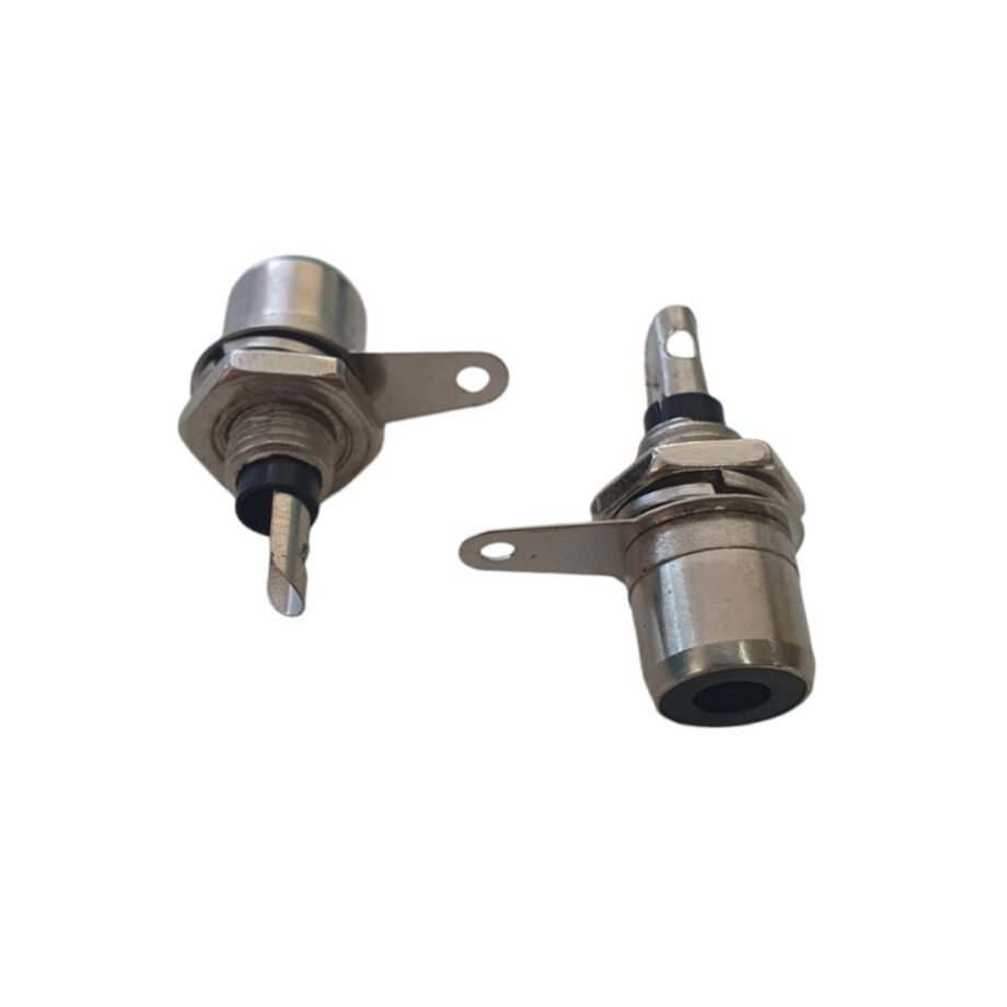 CONECTOR JACK RCA NEGRO PARA CHASIS