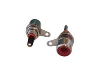 CONECTOR JACK RCA ROJO PARA CHASIS