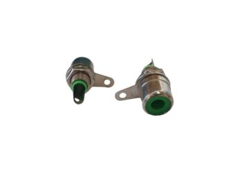 CONECTOR JACK RCA VERDE PARA CHASIS