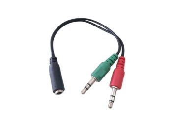 CABLE JACK 3.5mm A 2 PLUG 3.5mm 4 CONTACTOS 5#