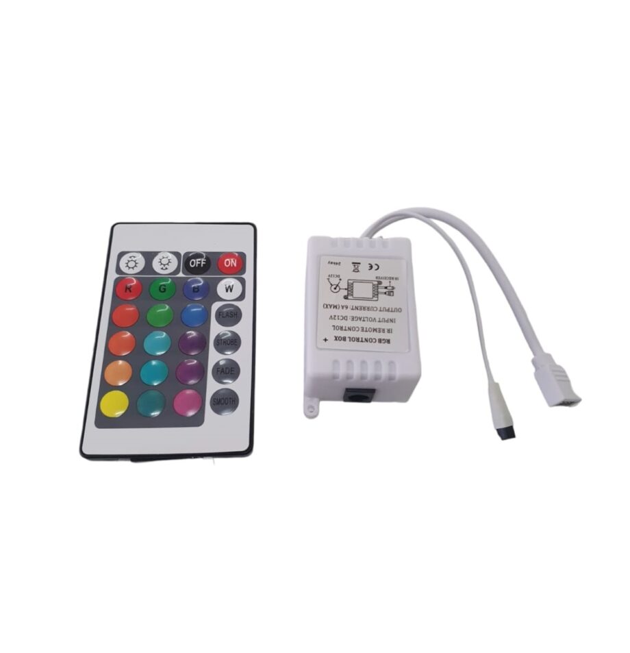 CONTROLADORA PARA TIRAS DE LED RGB 24 BOTONES 5#