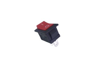 LLAVE TECLA SIMPLE ON-OFF 6A 250V ROJA