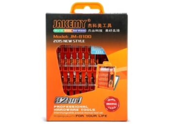 SET DE DESTORNILLADORES 32 en 1 JAKEMY JM-8100