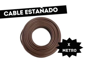 CABLE ESTAÑADO POR METRO MARRON PARA CONEXIONADO 1X0.25mm