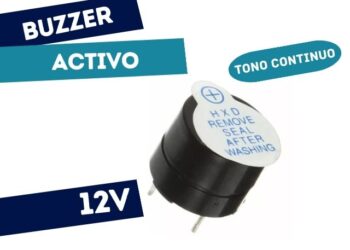BUZZER 12V TONO CONTINUO D=12mm (8 A 15V) 85db/10cm ##