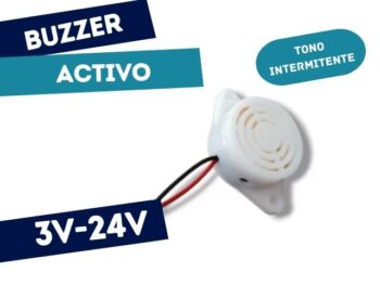 BUZZER 3V-24V INTERMITENTE D=29.5mm 90dB/10cm *
