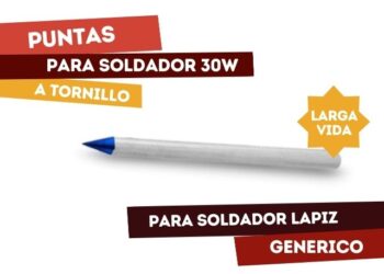PUNTA LARGA VIDA P/SOLDADOR 30W A TORNILLO