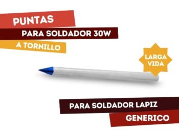 PUNTA LARGA VIDA P/SOLDADOR 30W A TORNILLO
