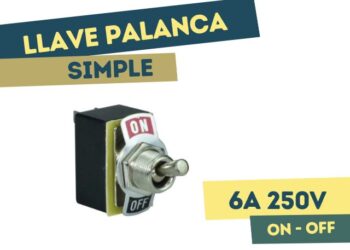 LLAVE PALANCA SIMPLE ON-OFF 6A 250V