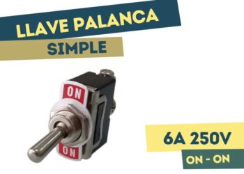 LLAVE PALANCA SIMPLE ON-ON 6A 250V