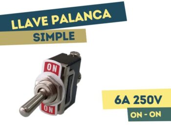 LLAVE PALANCA SIMPLE ON-ON 6A 250V