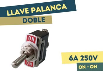 LLAVE PALANCA DOBLE ON-ON 6A 250V