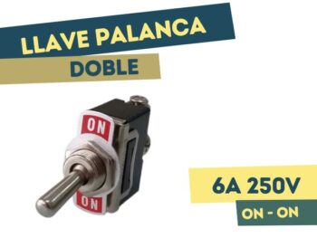 LLAVE PALANCA DOBLE ON-ON 6A 250V