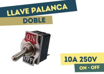 LLAVE PALANCA DOBLE ON-OFF 10A 250V