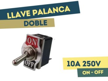 LLAVE PALANCA DOBLE ON-OFF 10A 250V