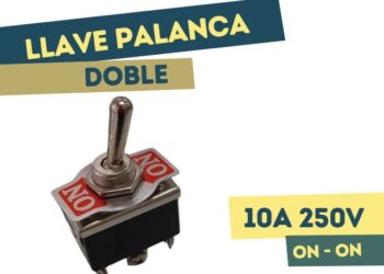 LLAVE PALANCA DOBLE ON-ON 10A 250V