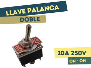 LLAVE PALANCA DOBLE ON-ON 10A 250V