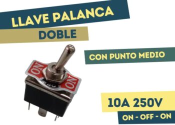 LLAVE PALANCA DOBLE ON-OFF-ON 10A 250V (SW 2004)