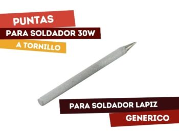 PUNTA CERAMICA P/SOLDADOR 30W A TORNILLO PUNTA-CER3.8C